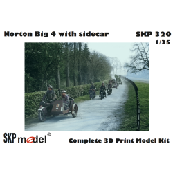 SKP 320 Norton s přívěsným vozíkem