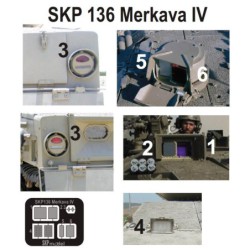 SKP 136 Lenses and taillights for Merkava IV