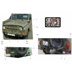 SKP 193 Lenses and Taillights for UAZ