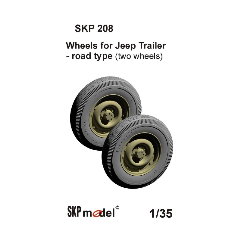 SKP 208 Wheels for Jeep Trailer - Road Type