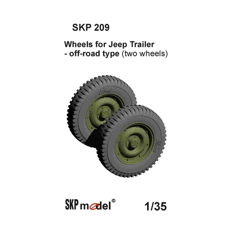 SKP 209 Kola pro přívěs za Jeep
